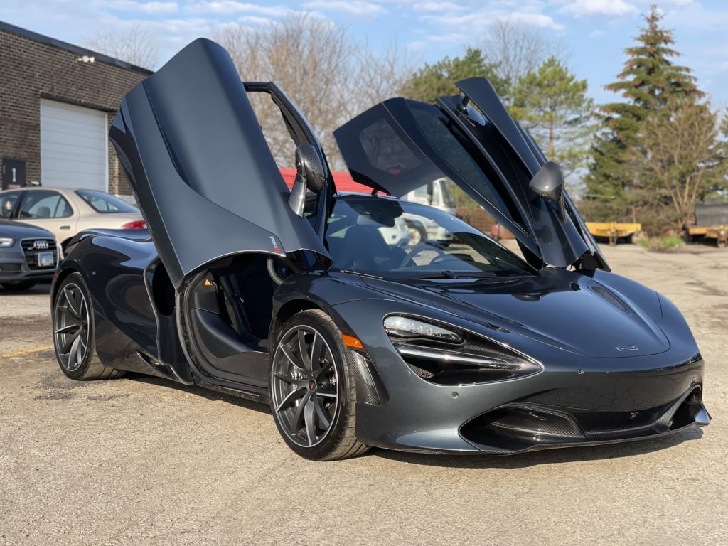 high end self healing ceramic coating, detailing and paint protection film, interior detailing near me, odor removal near me, mclaren 720s coating