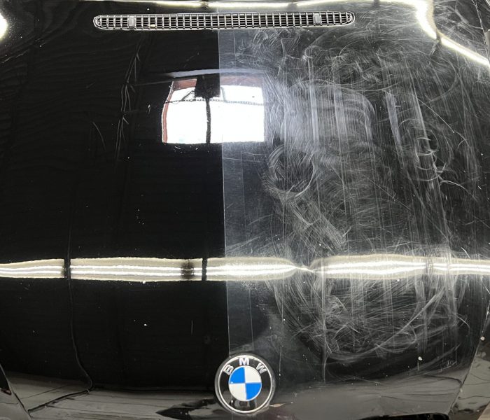 bmw paint correction to remove heavy scratches